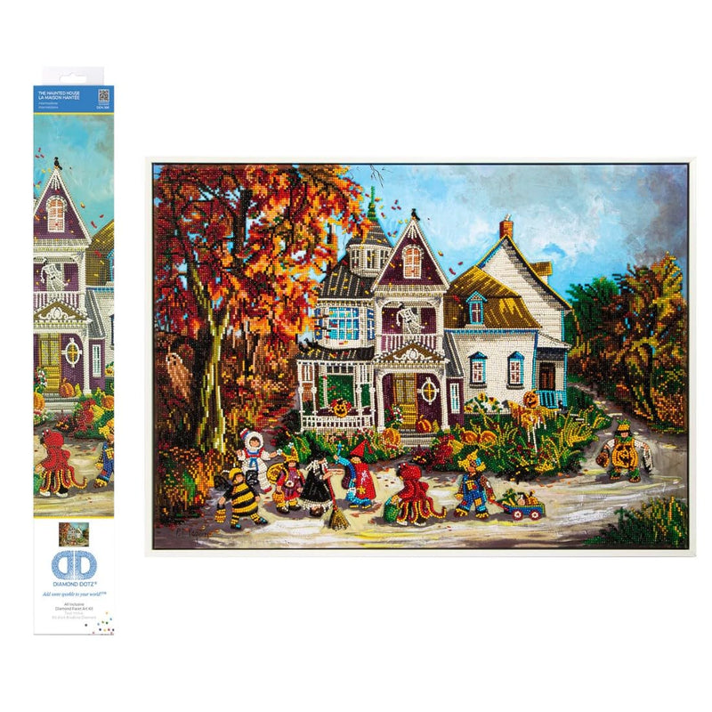 DIAMOND DOTZ - PAULINE PAQUIN - THE HAUNTED HOUSE (28" x 20" - 71cm x 51cm) Toys & Games