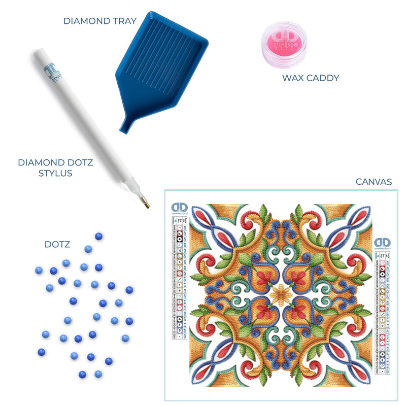 DIAMOND DOTZ - Portugese Tile 38.5x38.5 Toys & Games