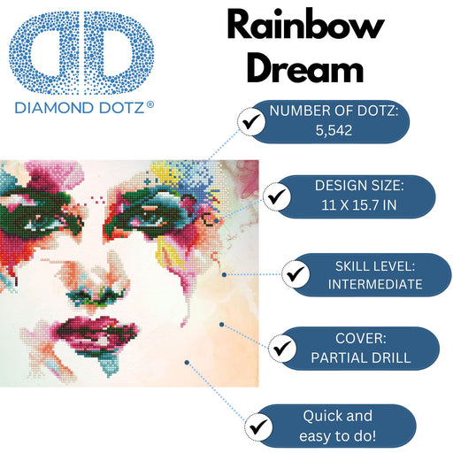 DIAMOND DOTZ - Rainbow Dream 48x36 Toys & Games