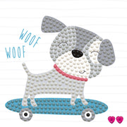 DIAMOND DOTZ - Skate & Woof - Frame Included (3.7" x 3.7" - 9.5cm x 9.5cm) Toys & Games