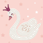 DIAMOND DOTZ - Swan Princess - Frame Included (3.7" x 3.7" - 9.5cm x 9.5cm) Toys & Games