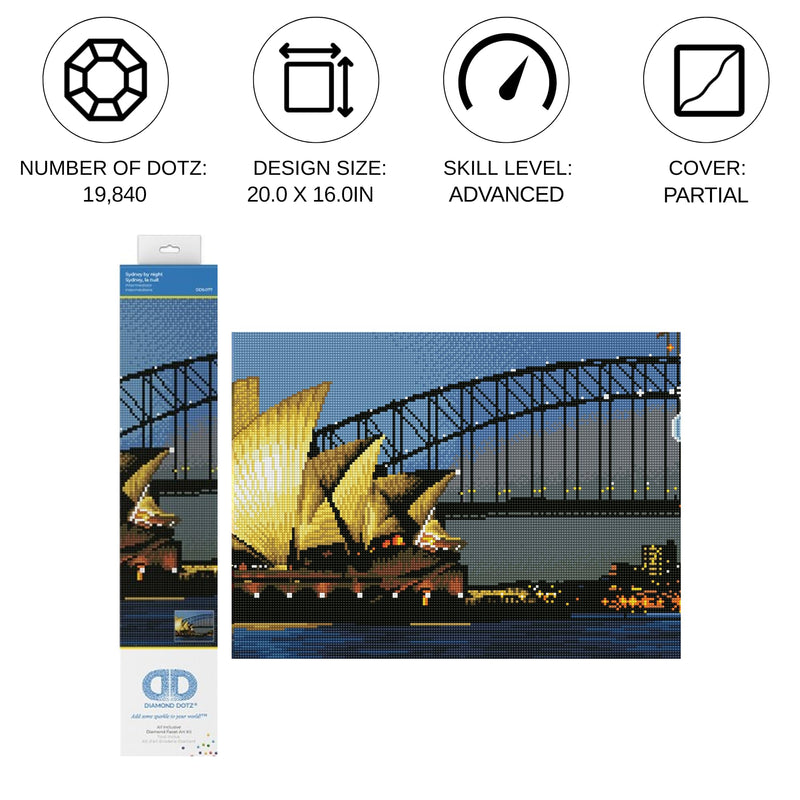 DIAMOND DOTZ - Sydney by night 58.8x48.64 Toys & Games