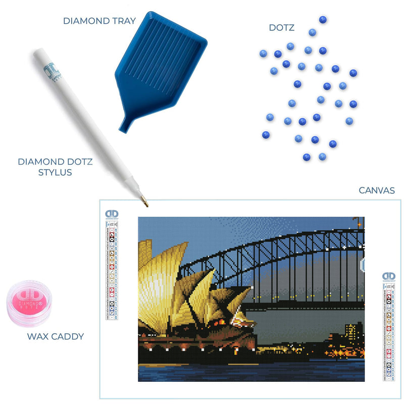 DIAMOND DOTZ - Sydney by night 58.8x48.64 Toys & Games