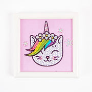 DIAMOND DOTZ - Uni Puss - Frame Included (3.7" x 3.7" - 9.5cm x 9.5cm) Arts & Crafts
