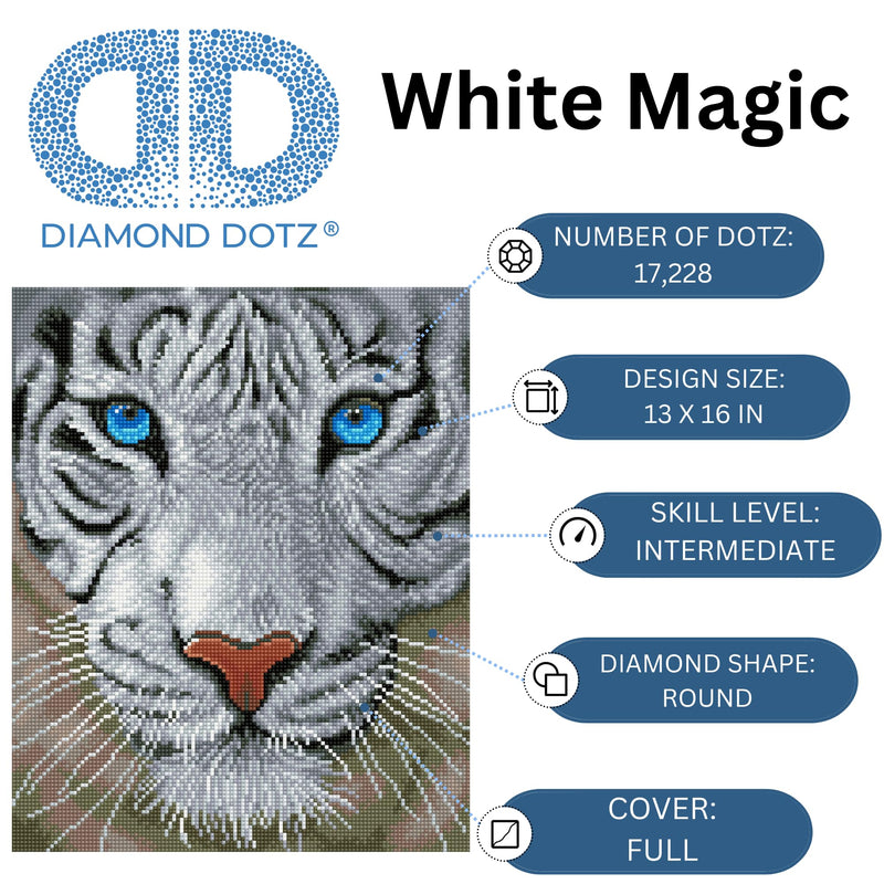DIAMOND DOTZ - White Magic 50x42 Toys & Games