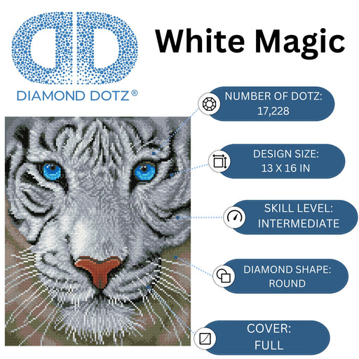 DIAMOND DOTZ - White Magic 50x42 Toys & Games