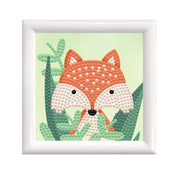 DIAMOND DOTZ - Woodland Fox - Frame Included (3.7" x 3.7" - 9.5cm x 9.5cm) Toys & Games