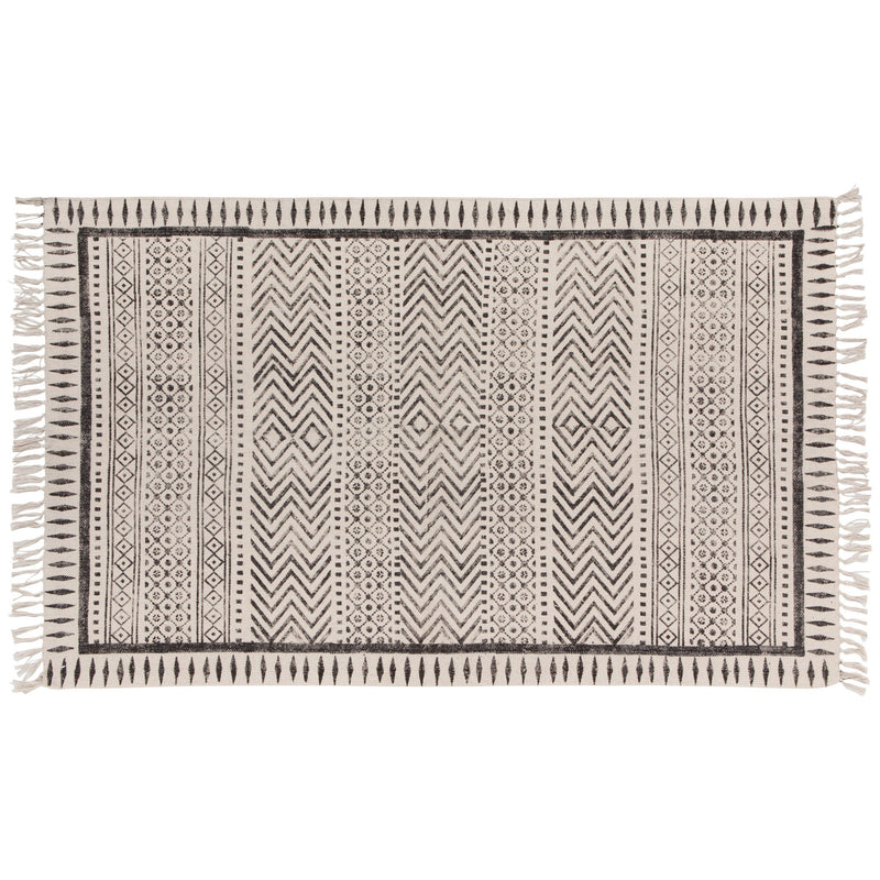 Danica Heirloom - Gaze Block Print Rug | 3 x 5 ft / 0.9 x 1.5 m