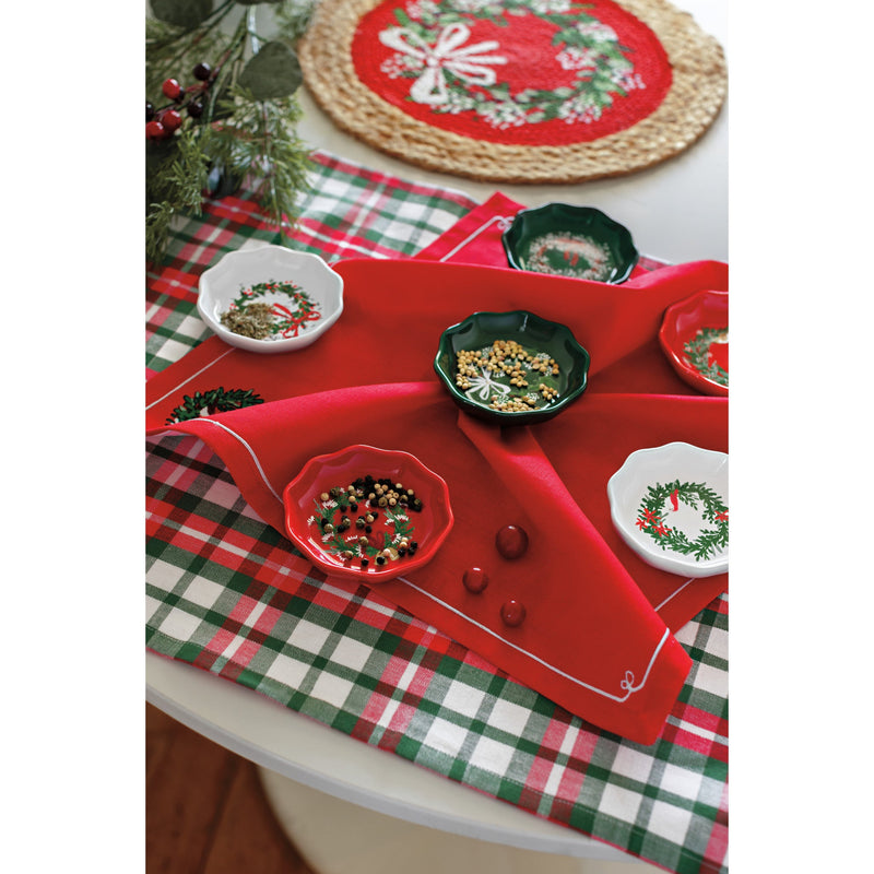 Now Designs - Wreaths Christmas Napkins Set of 4 - lifestyle