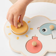 Done by Deer - First peg puzzle Happy clouds Colour mix Mother & Baby