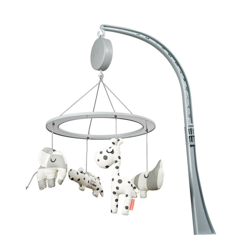 Done by Deer - Musical Mirror Mobile Sleepy Grey Mother & Baby