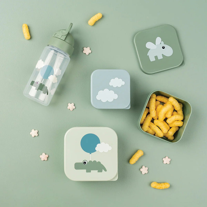 Done by Deer - Straw bottle Home & Kitchen Happy clouds Green