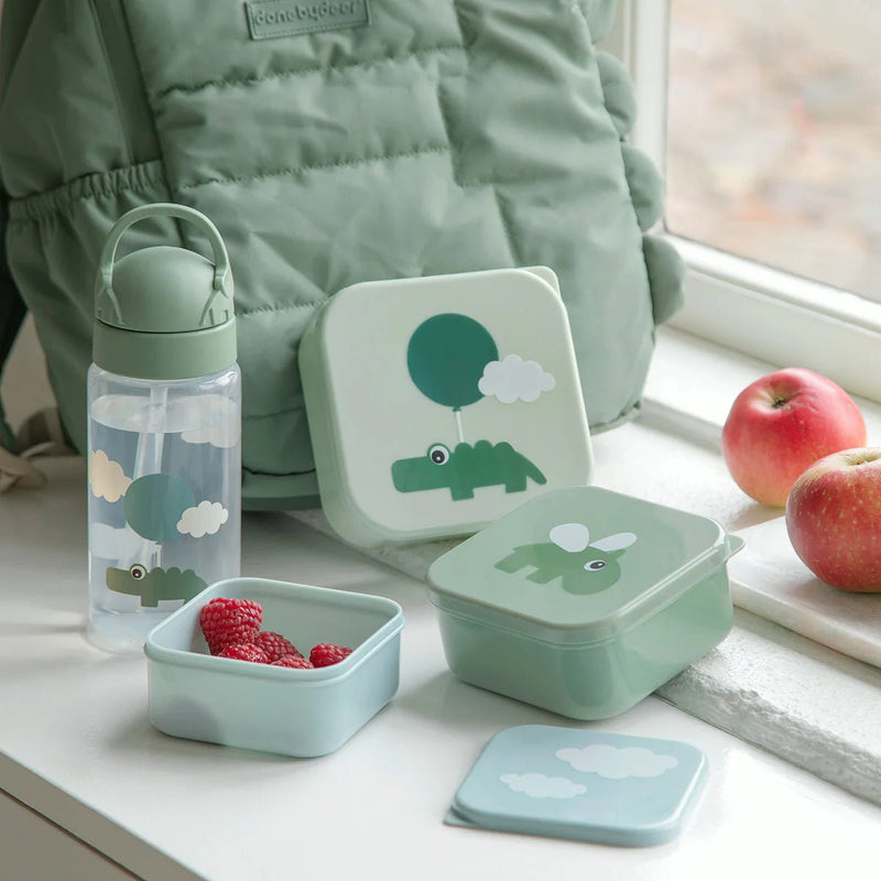 Done by Deer - Straw bottle Home & Kitchen Happy clouds Green