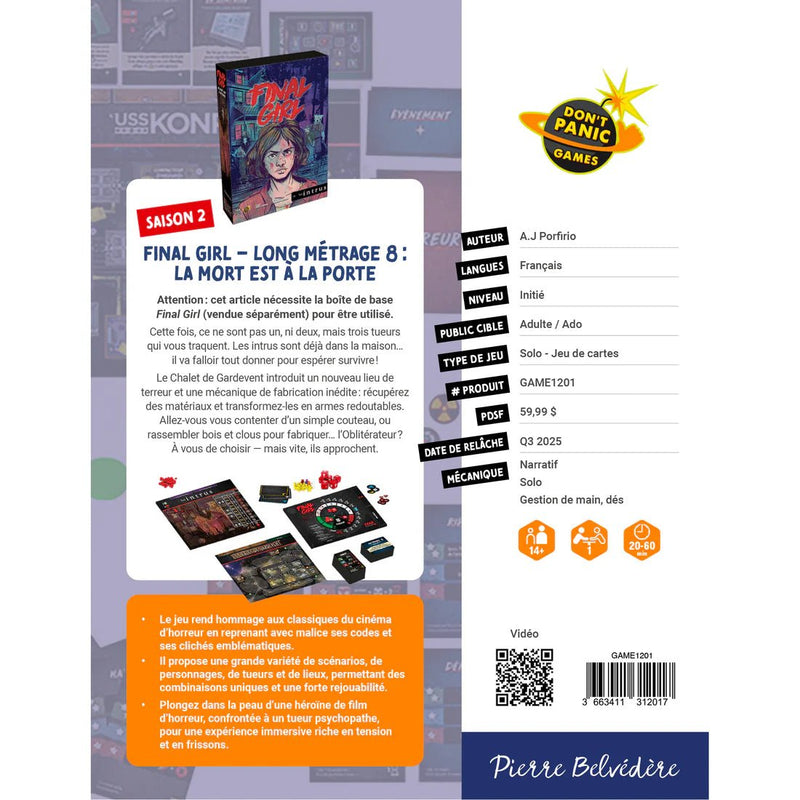 Don't Panic Games - Final Girl Saison 2 - Long Metrage 8: La Mort Est A La Porte Toys & Games