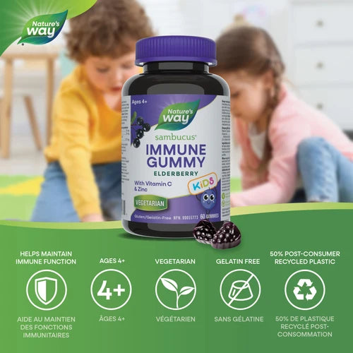 Nature's Way - Sambucus Elderberry Kids Immune Gummies