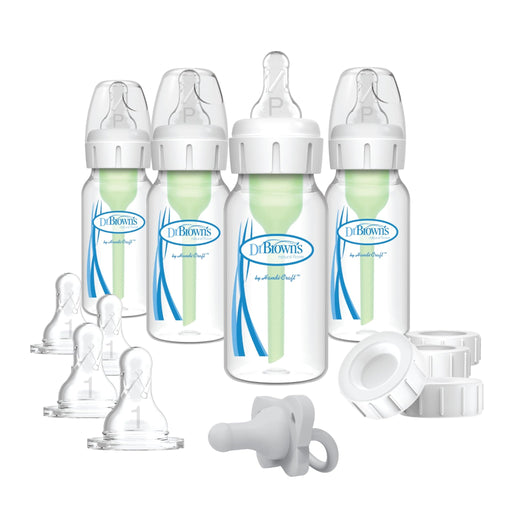 Dr Brown's - 4oz/120mL Narrow Anti - colic Options+ Breast to Bottle Feeding Set Mother & Baby