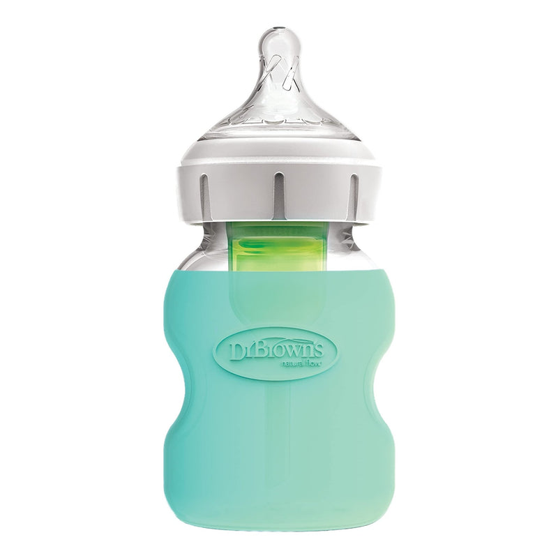 Dr Brown's - 5oz Wide - Neck Glass Bottle Sleeve - Mint Mother & Baby
