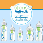 Dr Brown's - 5oz/150mL Glass Wide - Neck Anti - colic Options+ Baby Bottle, 2 - Pack Mother & Baby