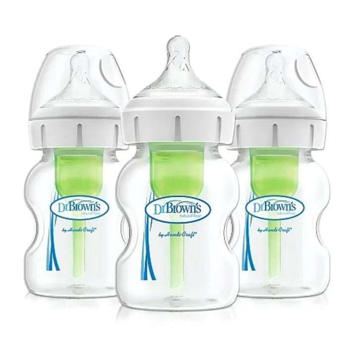 Dr Brown's - 5oz/150mL Wide - Neck Anti - colic Options+ Baby Bottle, 3 - Pack Mother & Baby