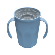 Dr Brown's - 7oz/200mL,Cheers360 Spoutless Transition Cup, w/ Handles, Blue Mother & Baby