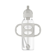 Dr Brown's - 8 oz/250 mL Narrow Sippy Straw Bottles w/ Silicone Handles, 1 - Pack Mother & Baby Gray