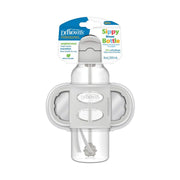 Dr Brown's - 8 oz/250 mL Narrow Sippy Straw Bottles w/ Silicone Handles, 1 - Pack Mother & Baby Gray