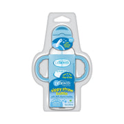 Dr Brown's - 8 oz/250 mL Narrow Sippy Straw Bottles w/ Silicone Handles, Blue, 1 - Pack Mother & Baby