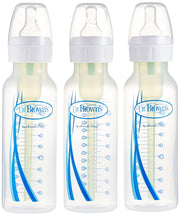 Dr Brown's - 8oz/250mL Narrow Anti - colic Options+ Baby Bottle, 3 - Pack Mother & Baby