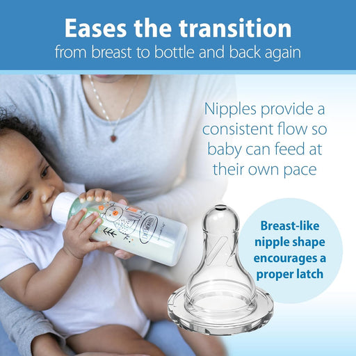 Dr Brown's - 8oz/250mL Narrow Anti - colic Options+ Baby Bottle, Pig/Frog, 2 - Pack Mother & Baby