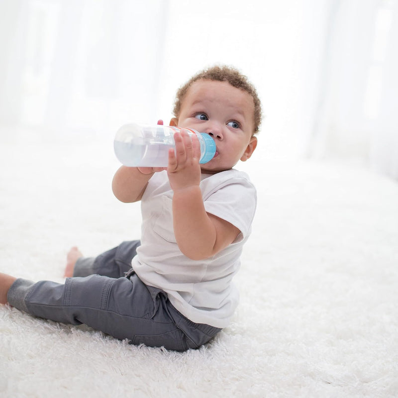 Dr Brown's - 8oz/250mL Narrow Anti - colic Options+ Baby Bottle to Sippy Starter Kit, Blue Rainbows, 1 - Pack Mother & Baby