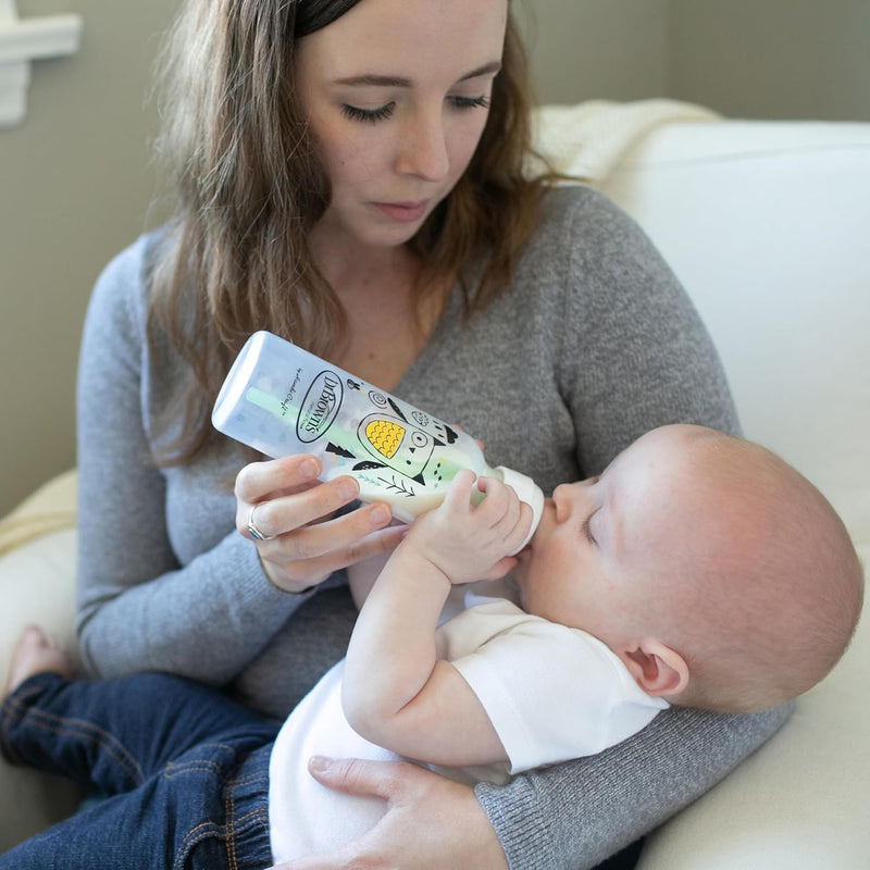 Dr Brown's - 8oz/250mL Narrow Anti - colic Options+ Baby Bottle,Bear/Owl, 2 - Pack Mother & Baby