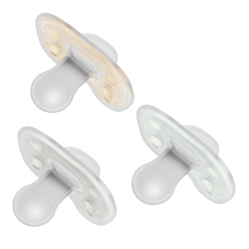 Dr Brown's - Advantage One - Piece Pacifiers, 0 - 6m, Neutral, 3 - Pack Mother & Baby