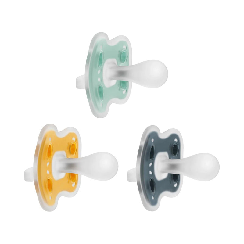 Dr Brown's - Advantage One - Piece Pacifiers, 0 - 6m, Neutral, 3 - Pack Mother & Baby