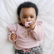 Dr Brown's - Advantage One - Piece Pacifiers, 0 - 6m, Pink, Purple, Ecru, 3 - Pack Mother & Baby