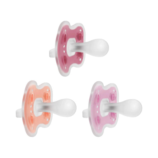 Dr Brown's - Advantage One - Piece Pacifiers, 6 - 18m, Pink, Coral, Purple, 3 - Pack Mother & Baby