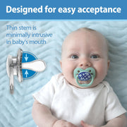 Dr Brown's - Advantage Pacifier, Stage 1, Blue Sunrise and Glow in the Dark Blue Ocean, 4 - Pack Mother & Baby