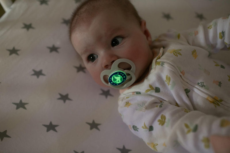 Dr Brown's - Advantage Pacifier, Stage 2, Scooter Squirrel and Glow in the Dark Purple Nature, 4 - Pack Mother & Baby