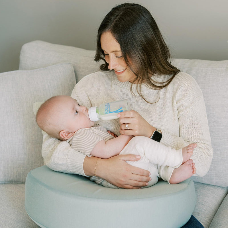Dr Brown's - Feeding & Nursing Lap Support Pillow with Cover Mother & Baby Storm Green