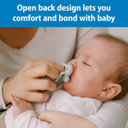 Dr Brown's - HappyPaci One - Piece Silicone Pacifier, 0 - 6m, Gray, Green, Ecru, 3 - Pack Mother & Baby