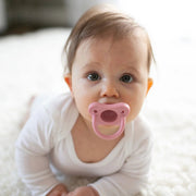 Dr Brown's - HappyPaci One - Piece Silicone Pacifier, 0 - 6m, Light Pink, Pink, White, 3 - Pack Mother & Baby