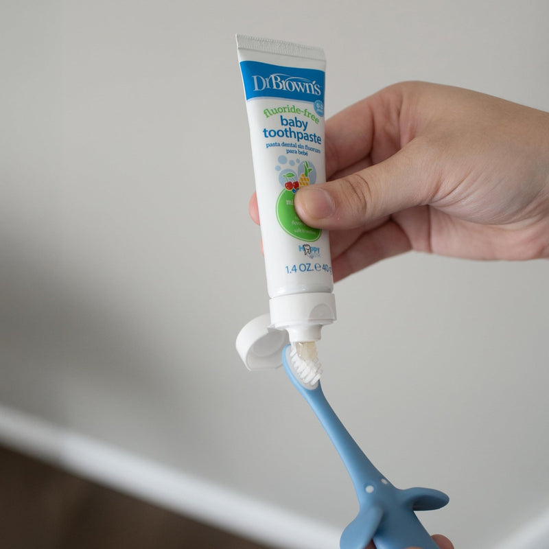 Dr Brown's - Infant - to - Toddler Toothbrush, Elephant, Blue, 1 - Pack Mother & Baby