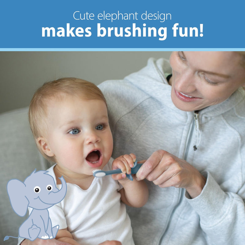 Dr Brown's - Infant - to - Toddler Toothbrush, Elephant, Pink, 1 - Pack Mother & Baby