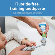 Dr Brown's - Infant - to - Toddler Toothbrush, Pink Elephant, with Apple Pear Toothpaste, 1.4oz/40 g Mother & Baby