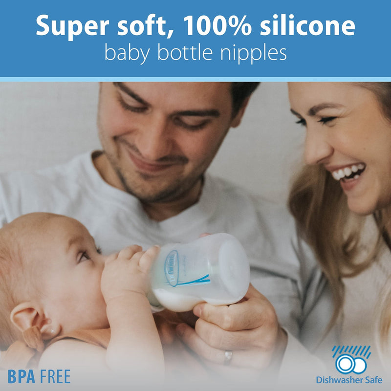 Dr Brown's - Level 1 Silicone Wide - Neck Nipple, 2 - Pack Mother & Baby