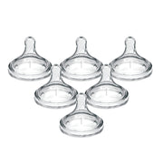 Dr Brown's - Level 1 Silicone Wide - Neck Nipple, 6 - Pack WEB Mother & Baby