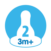 Dr Brown's - Level 2 Silicone Narrow Nipple, 2 - Pack Mother & Baby