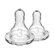 Dr Brown's - Level 3 Silicone Narrow Nipple, 2 - Pack Mother & Baby