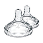 Dr Brown's - Level 4 Natural Silicone Nipple, Wide - Neck 2 - Pack Mother & Baby
