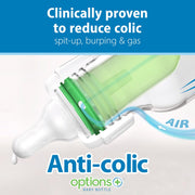 Dr Brown's - Narrow Anti - colic Options+ Glass Narrow Anti - Colic Baby Bottle Gift Set Mother & Baby