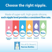 Dr Brown's - Narrow Level 1 Nipple, 6 - Pack for internet sales Mother & Baby